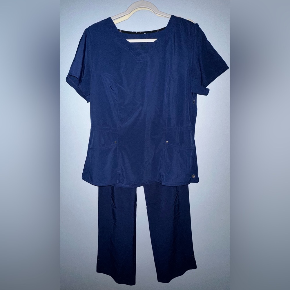 HeartSoul Navy Blue Scrub Set